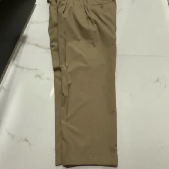 Brooks Brothers Poplin Suit Two-Piece Tan Khaki 40s 34w